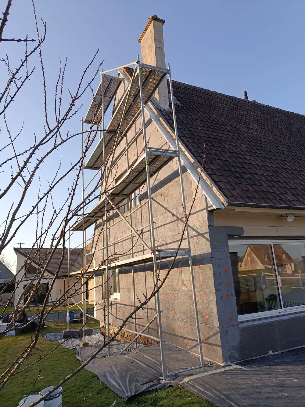 Pendant - chantier ITE 4
